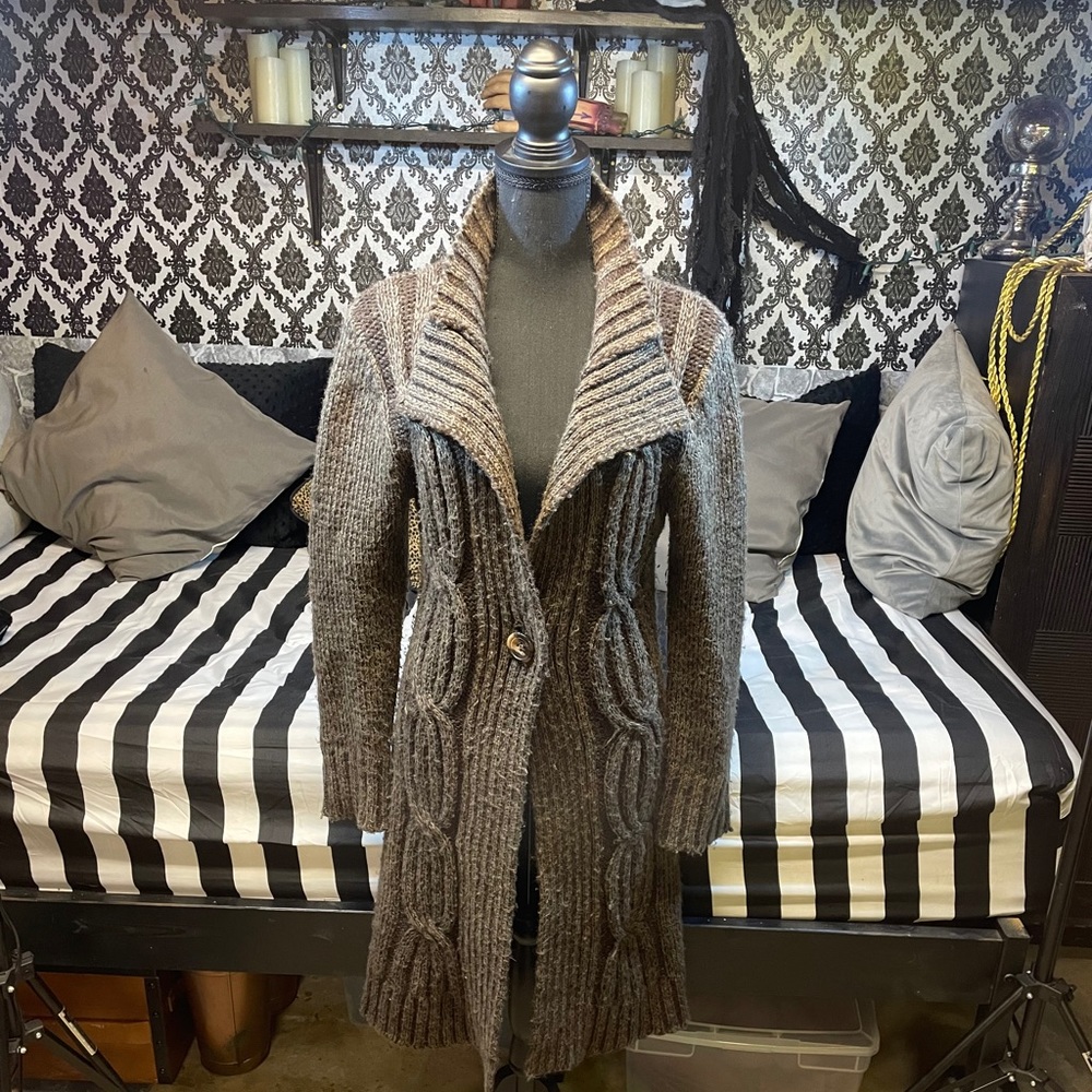 Warm Long Chunky Knit Sweater
